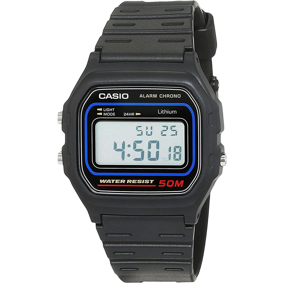 Unisex-Uhr Casio W-59-1VQES Schwarz Grau (Ø 34 mm) (Ø 35 mm) - AWK Flagship