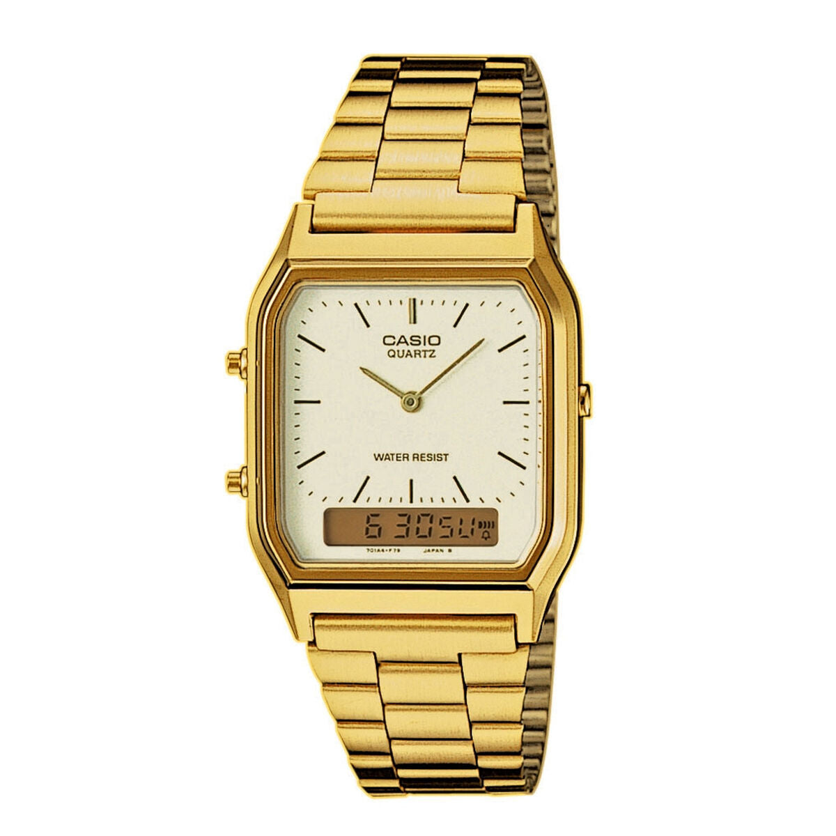 Herrenuhr Casio AQ-230GA-9DMQYES Gold - AWK Flagship