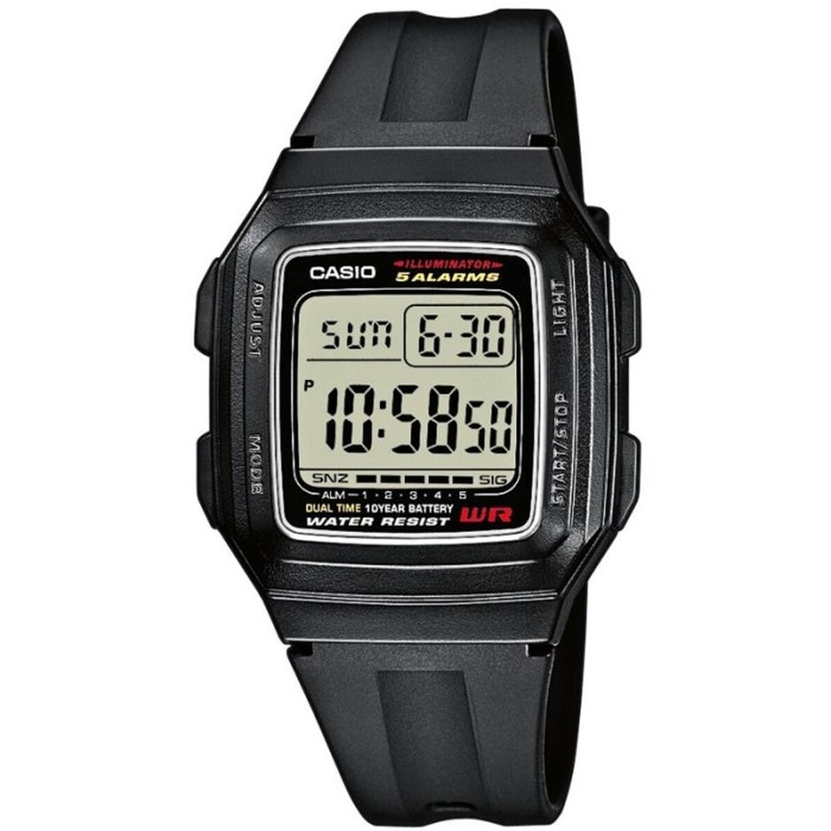 Unisex-Uhr Casio F-201WA-1A (Ø 34 mm) - AWK Flagship