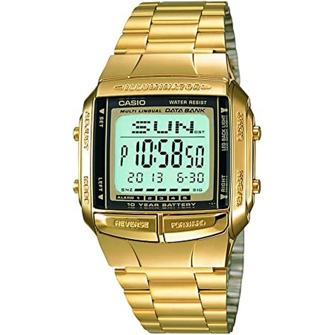 Horloge Heren Casio DATABANK Gouden (Ø 38 mm)