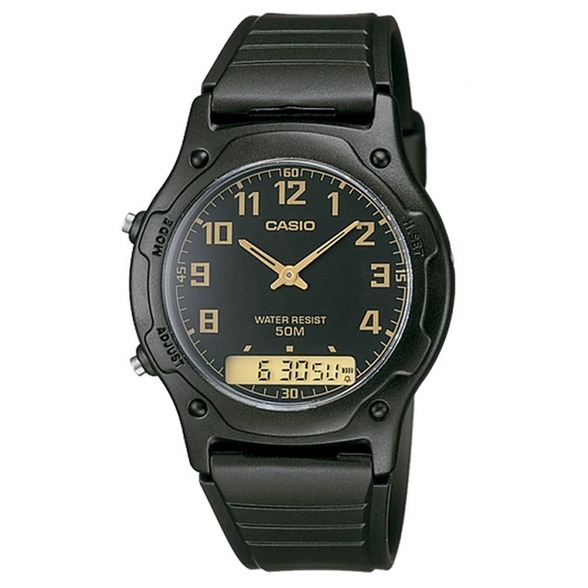 Unisex-Uhr Casio AW-49H-1BVEF Schwarz (Ø 39 mm) - AWK Flagship