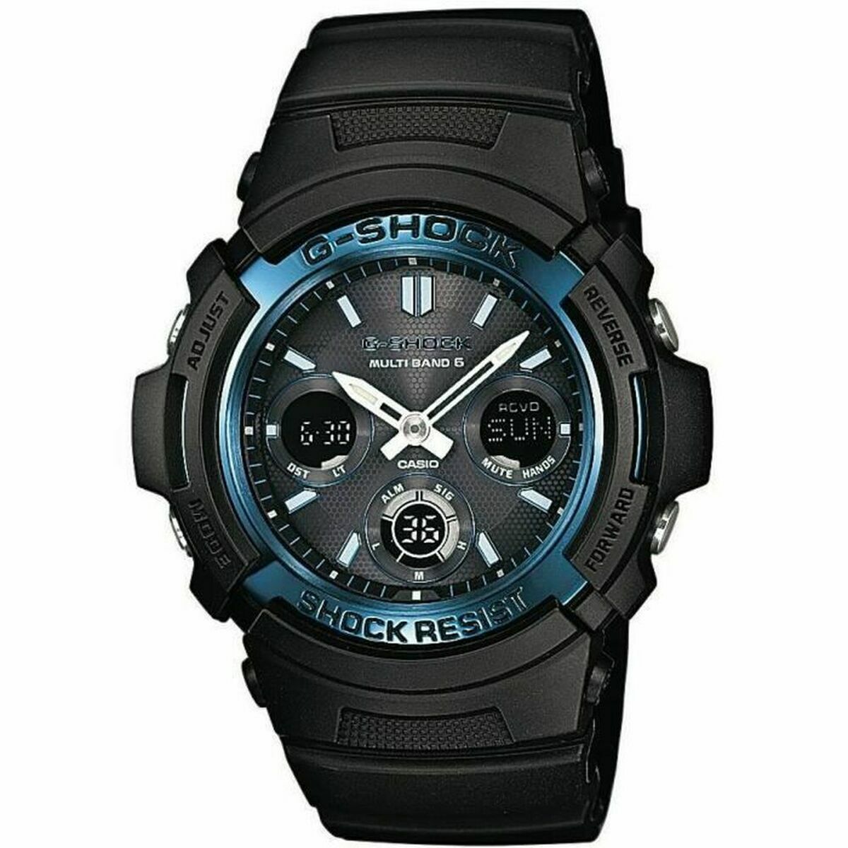 Herrenuhr Casio AWG-M100A-1AER Blau Schwarz (Ø 52 mm) - AWK Flagship