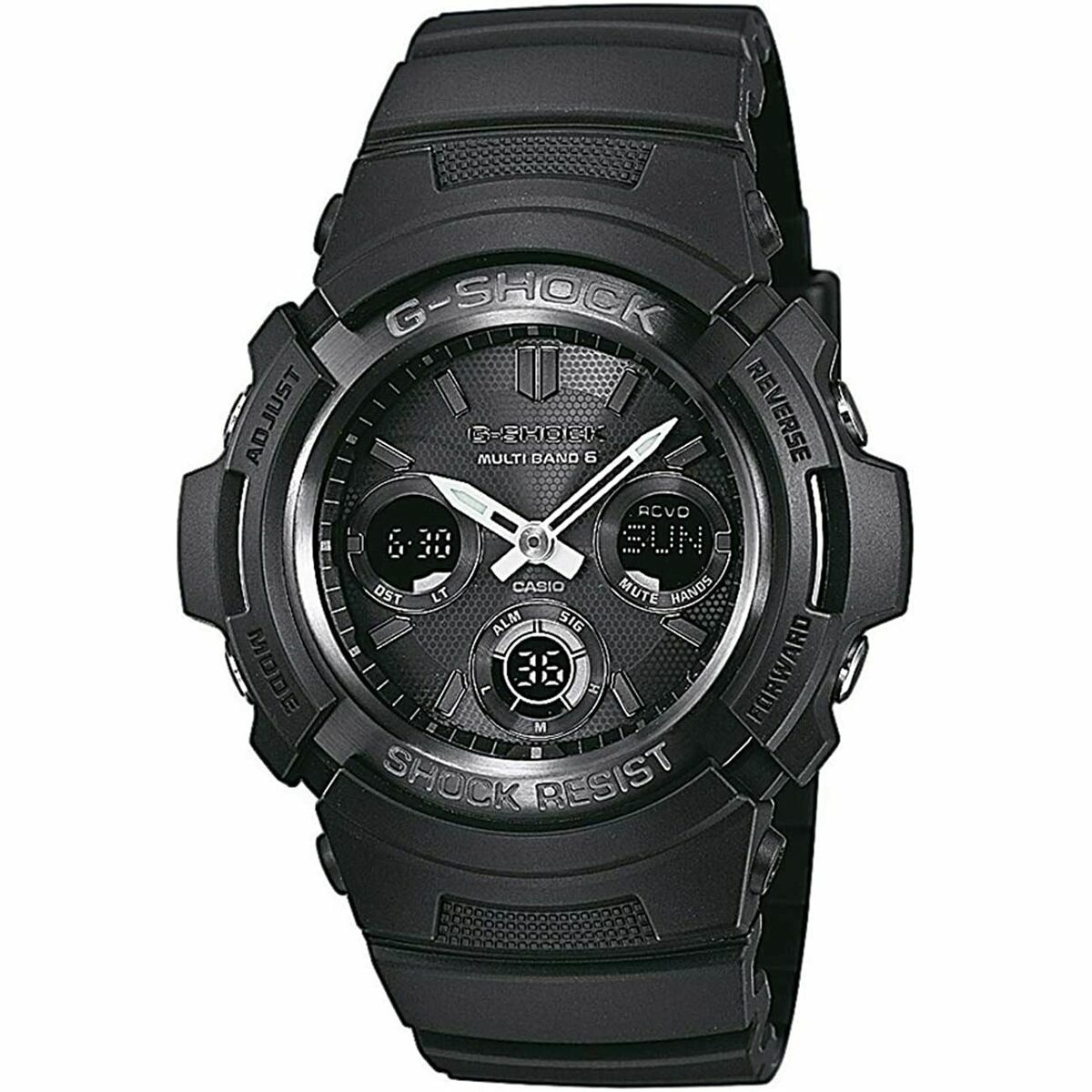 Herrenuhr Casio G-Shock AWG-M100B-1AER Schwarz (Ø 46 mm) - AWK Flagship