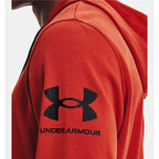 Herren Under Armour Rival Terry Jacke Rot - Sport & Freizeit