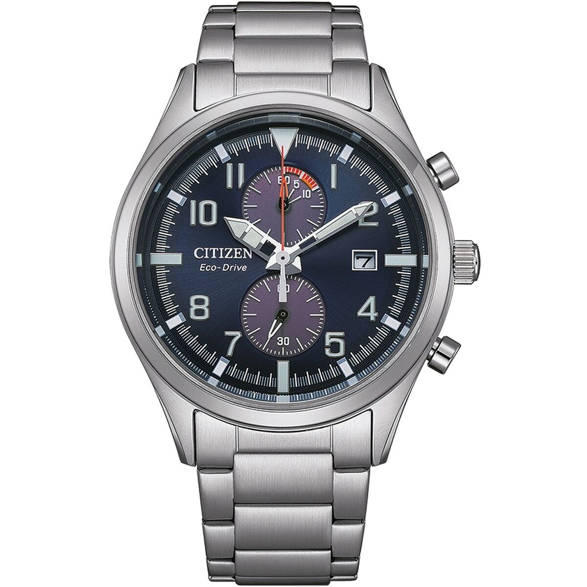 Herrenuhr Citizen SPORT CRONO - ECO DRIVE Silberfarben (Ø 43 mm) - AWK Flagship