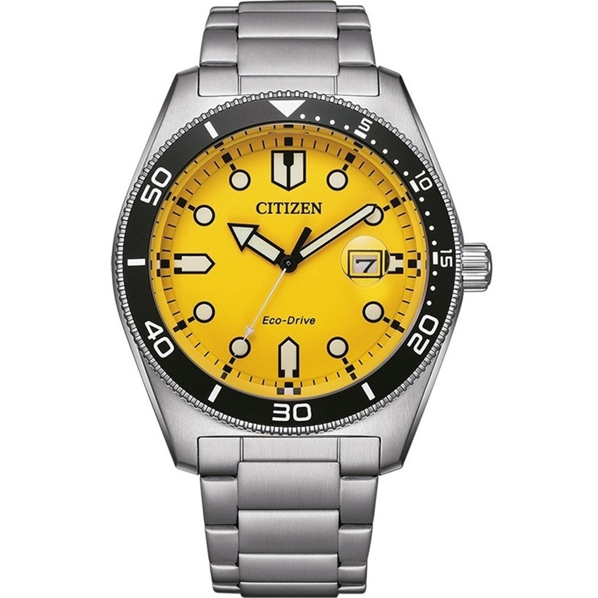 Herrenuhr Citizen OF COLLECTION - MARINE 1760 ECO DRIVE - YELLOW Gelb Silberfarben (Ø 43 mm) - AWK Flagship