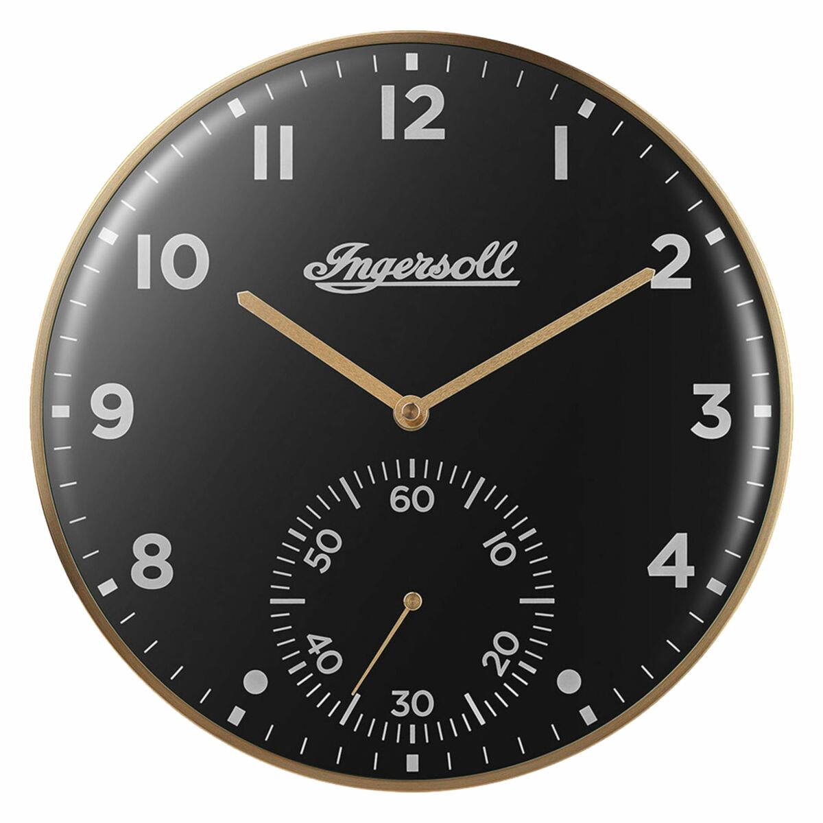 Ingersoll 1892 IC003GB Gold Schwarz Wanduhr - AWK Flagship