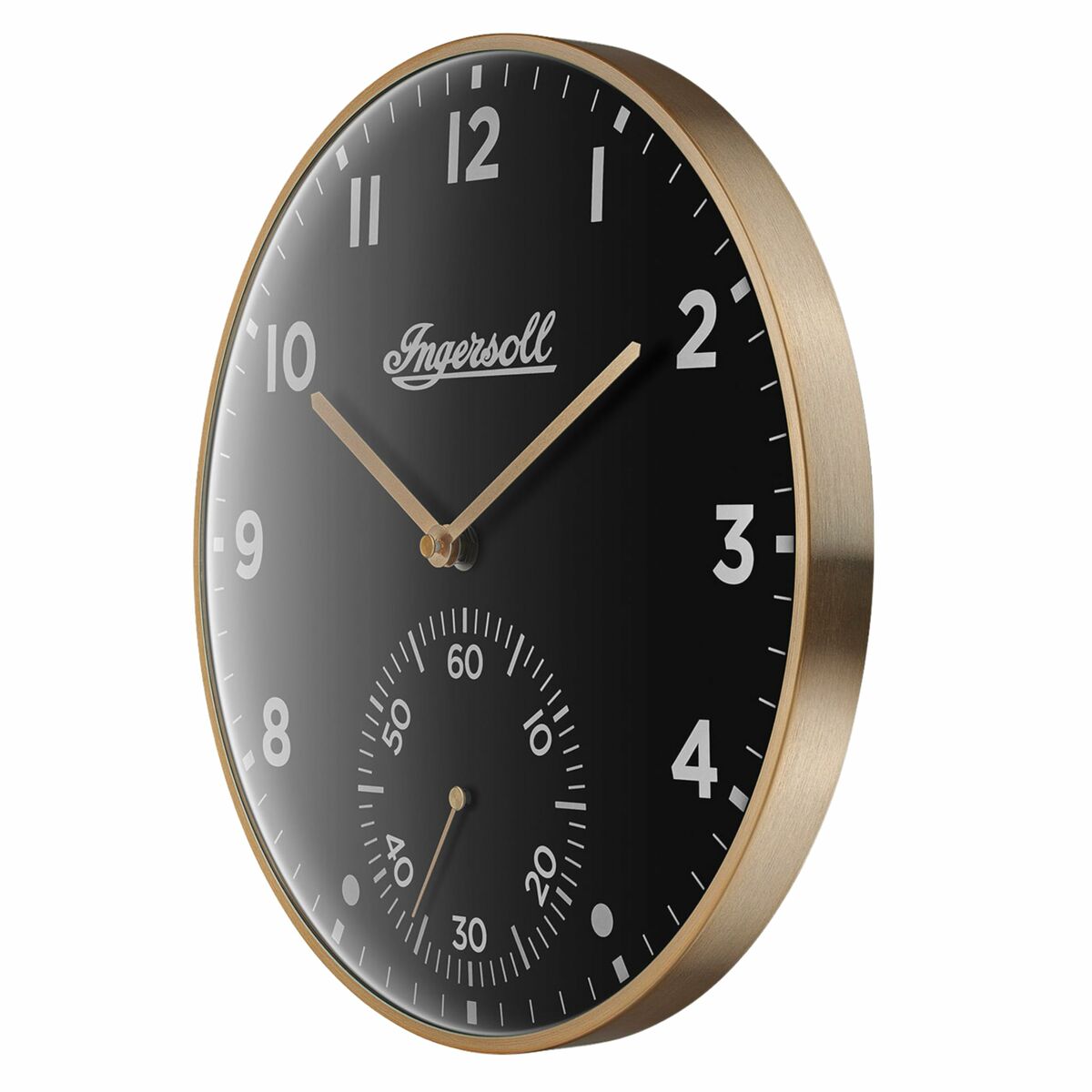 Ingersoll 1892 IC003GB Gold Schwarz Wanduhr - AWK Flagship