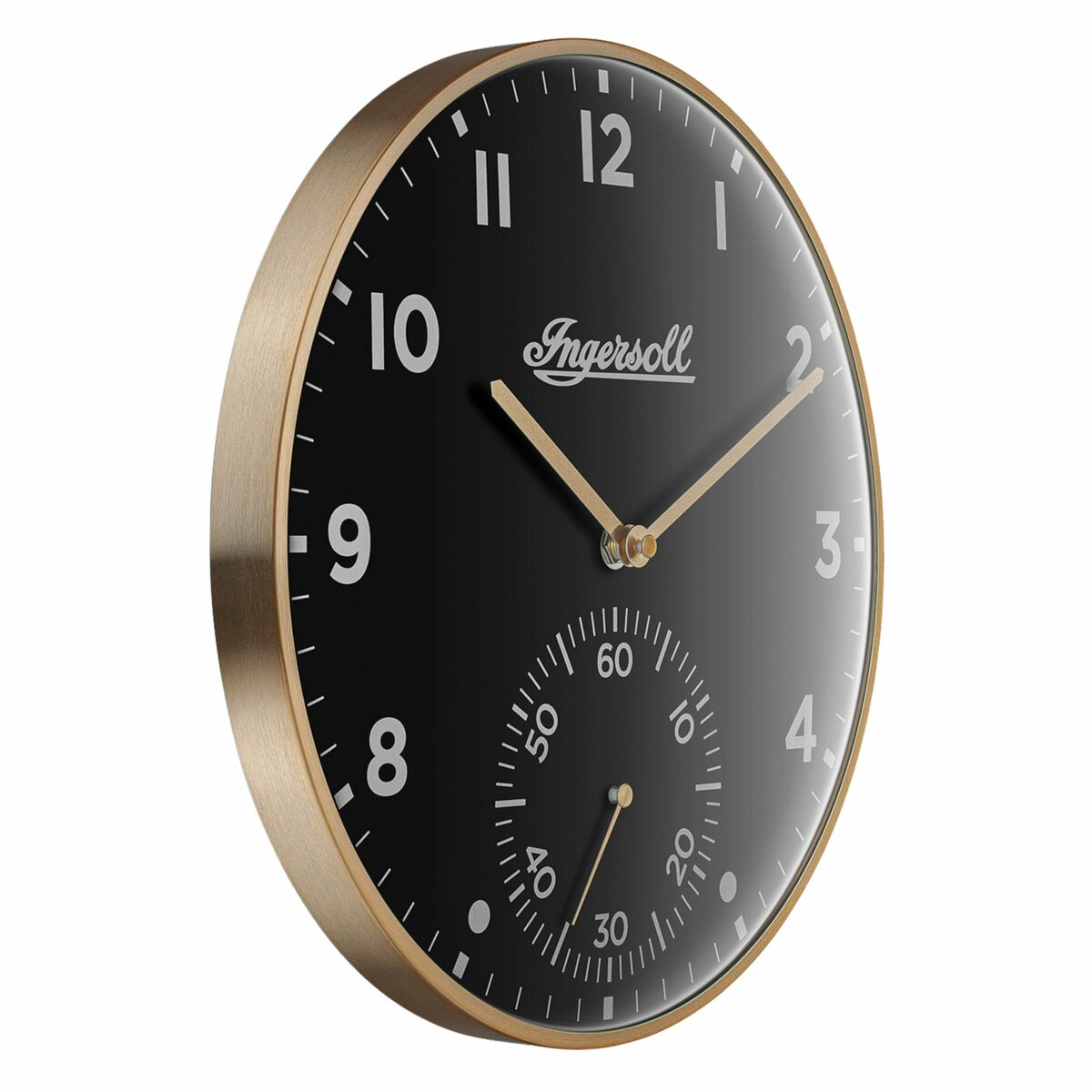 Ingersoll 1892 IC003GB Gold Schwarz Wanduhr - AWK Flagship