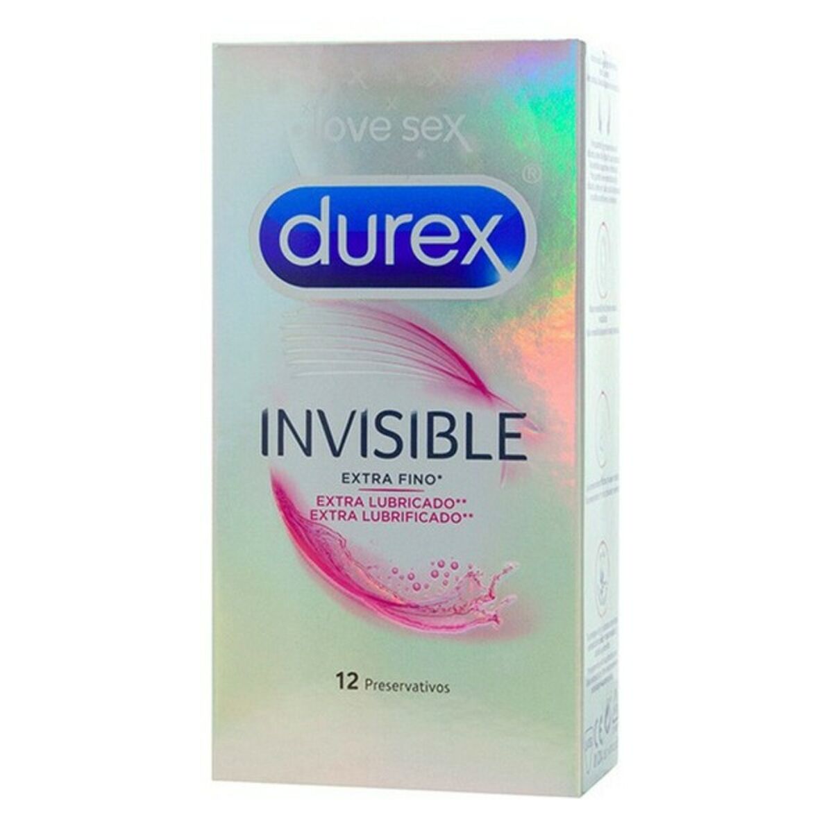 Invisible Extra Lubricated hauchdünne Kondome mit Gleitmittelbeschichtung Durex Invisible (12 Stk.) - AWK Flagship