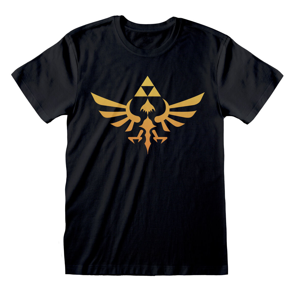 Kurzarm-T-Shirt The Legend of Zelda Hyrule Logo Schwarz Unisex - AWK Flagship