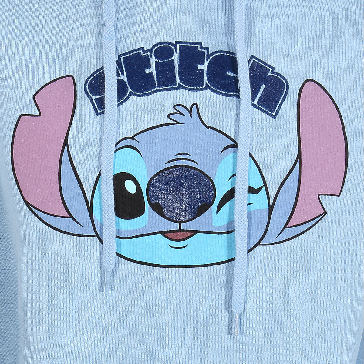 Unisex Sweater mit Kapuze Stitch Cute Face Blau - AWK Flagship