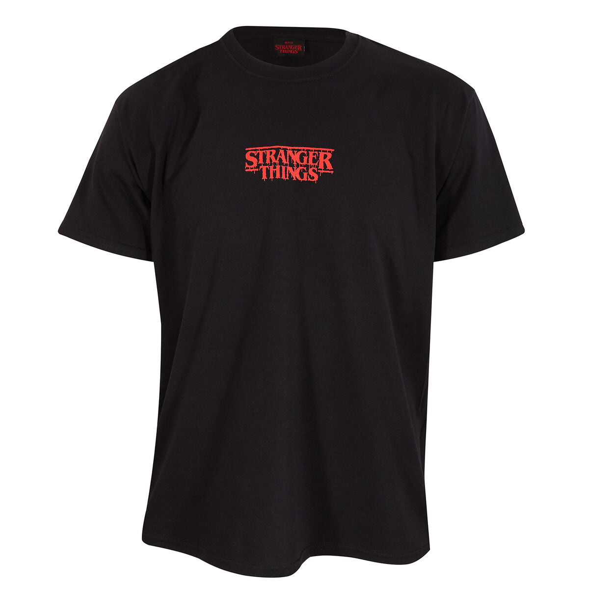 Kurzarm-T-Shirt Stranger Things Demogorgon Upside Down Schwarz Unisex - AWK Flagship