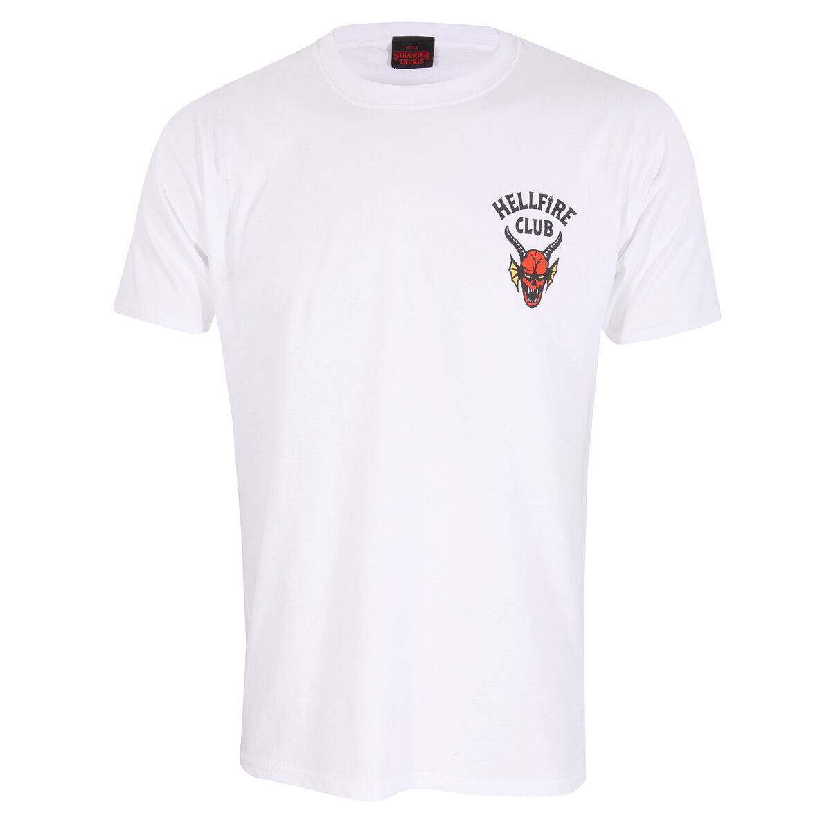 Kurzarm-T-Shirt Stranger Things Helfire Club Weiß Unisex - AWK Flagship