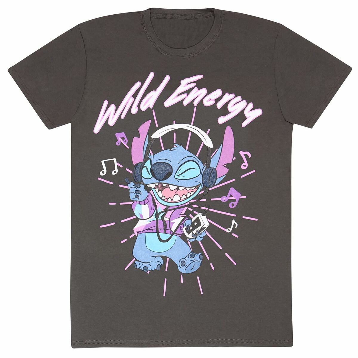 Kurzarm-T-Shirt Stitch Wild Energy Graphit Unisex - AWK Flagship