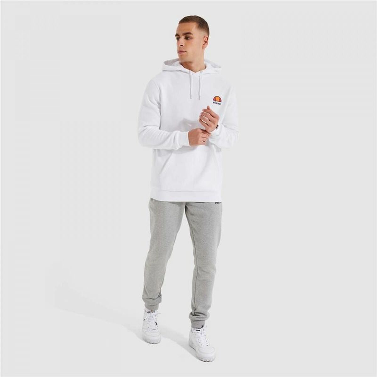 Herren Sweater mit Kapuze Ellesse Toce OH Hoody Weiß - AWK Flagship