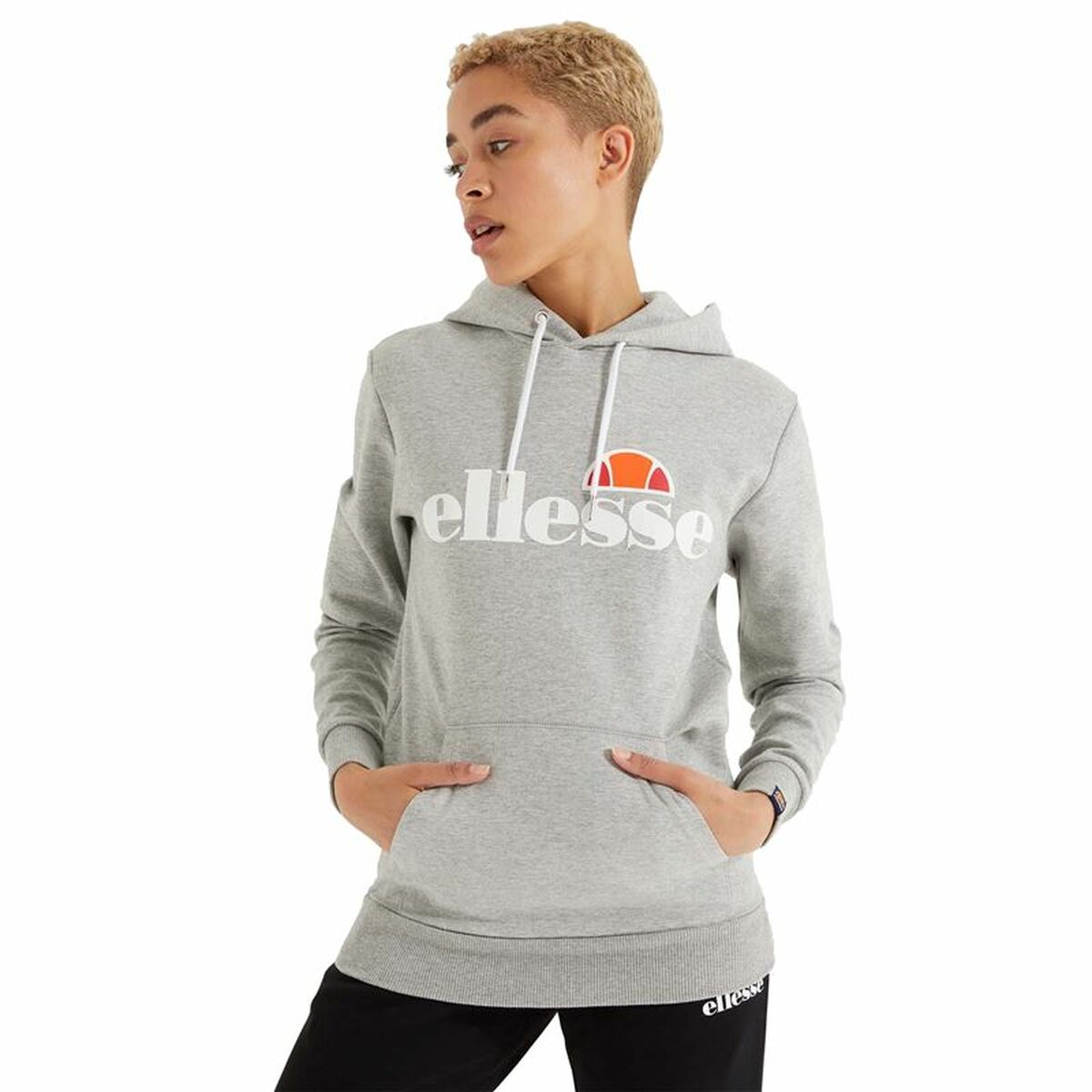 Damen Sweater mit Kapuze Ellesse Torices  Hellgrau - AWK Flagship