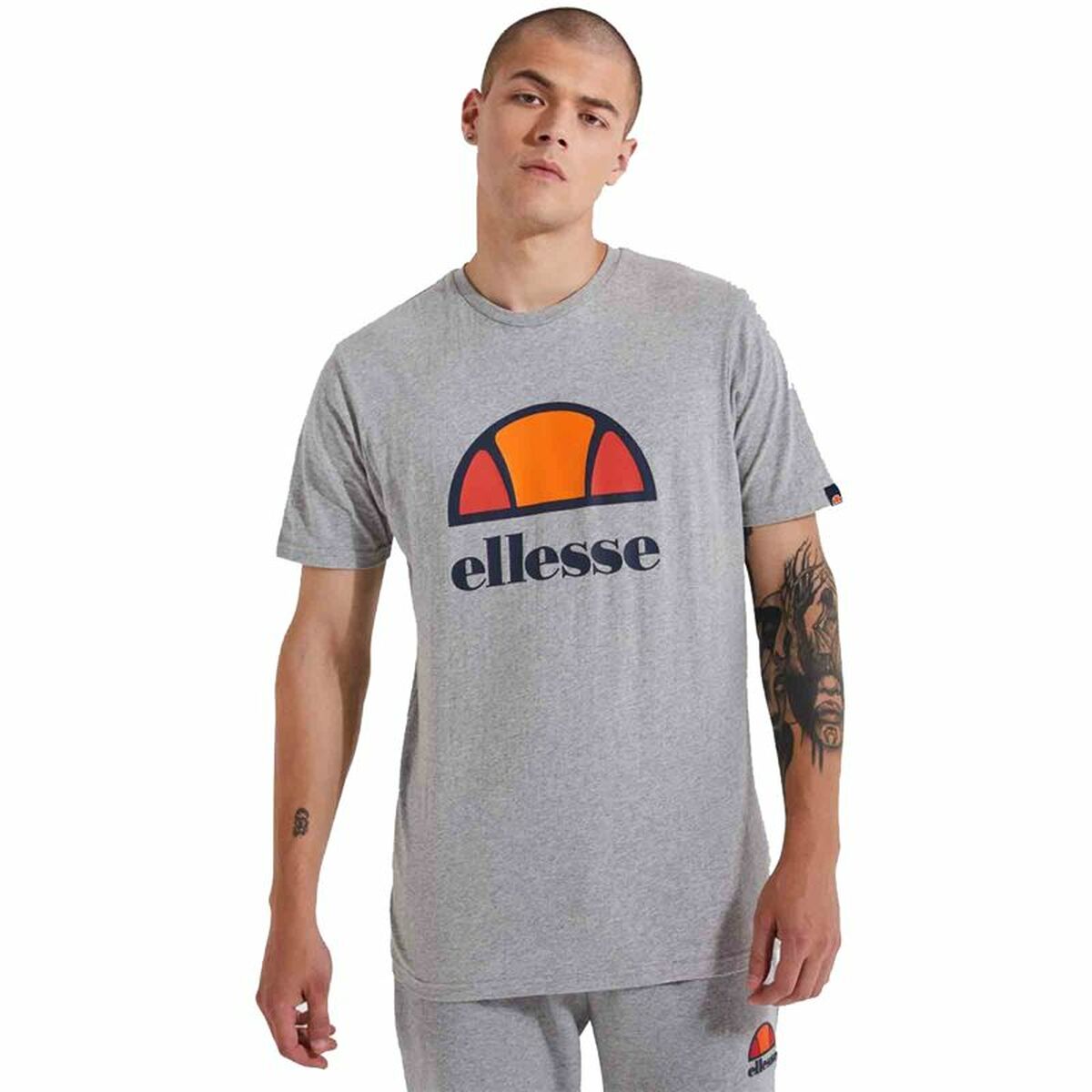 Herren Kurzarm-T-Shirt Ellesse Dyne  Grau - AWK Flagship