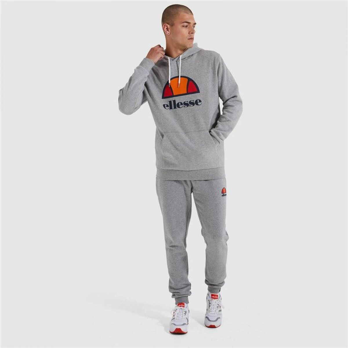 Herren Sweater mit Kapuze Ellesse Dahryl OH Hellgrau - AWK Flagship