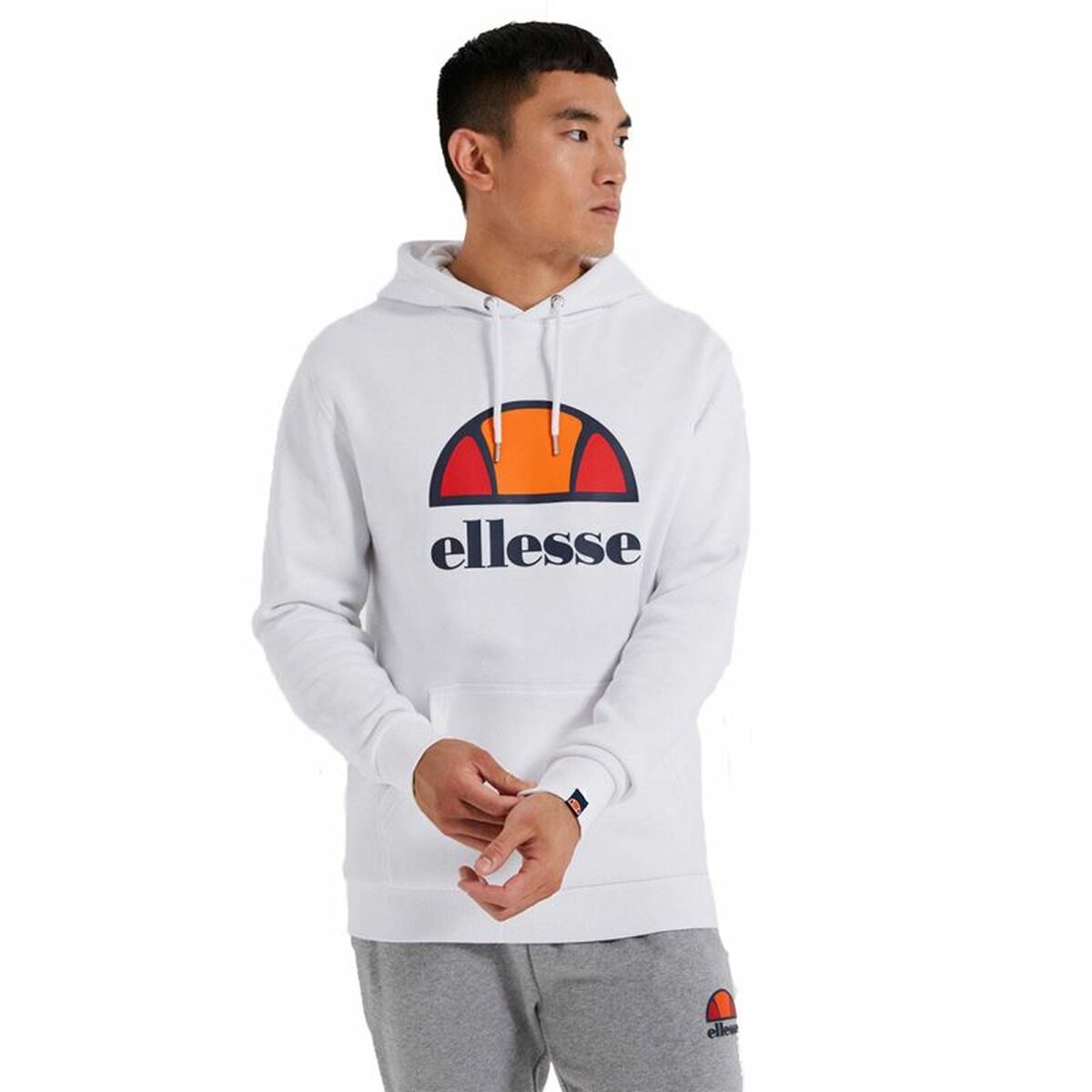 Herren Sweater mit Kapuze Ellesse Dahryl OH Weiß - AWK Flagship