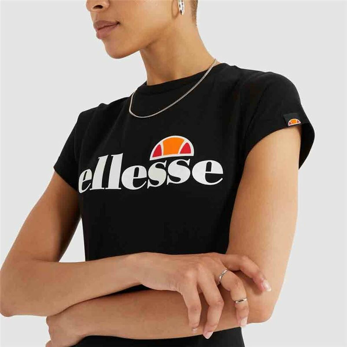 Damen Kurzarm-T-Shirt Ellesse Hayes Schwarz - AWK Flagship