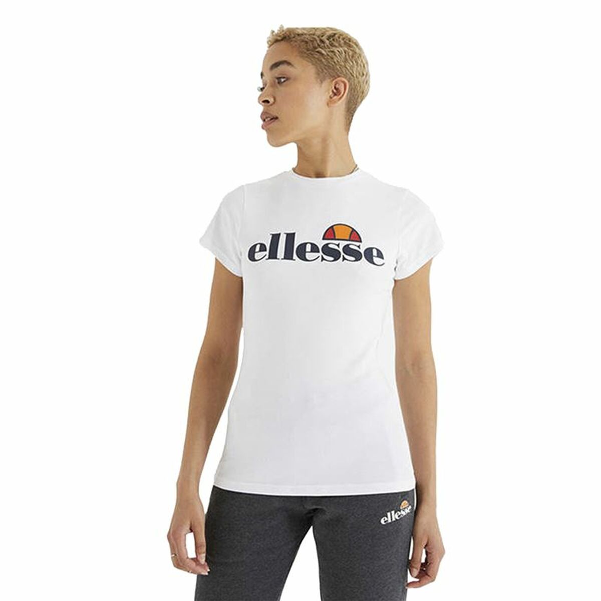 Damen Kurzarm-T-Shirt Ellesse Hayes Weiß - AWK Flagship