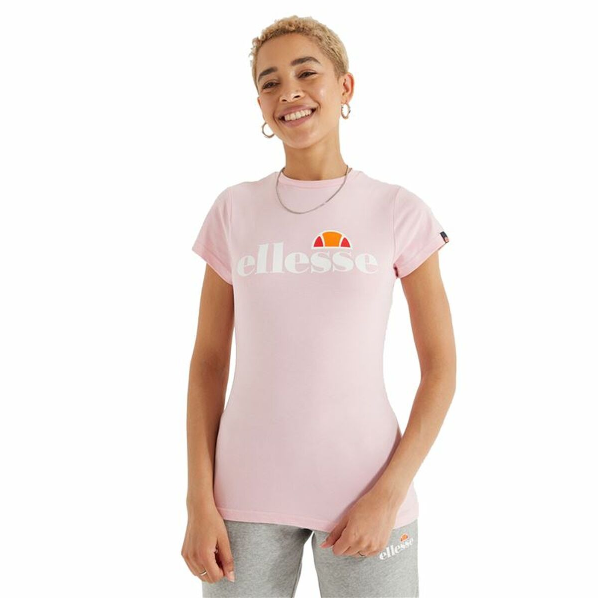 Damen Kurzarm-T-Shirt Ellesse Hayes Rosa - AWK Flagship