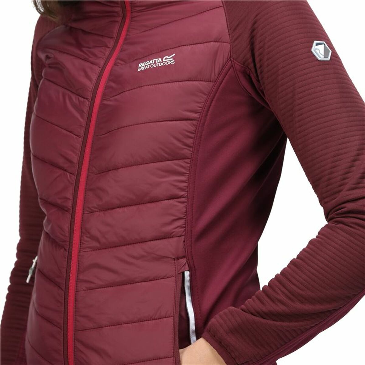 Sportjacke für Frauen Regatta Andreson VI Hybrid Dunkelrot - AWK Flagship