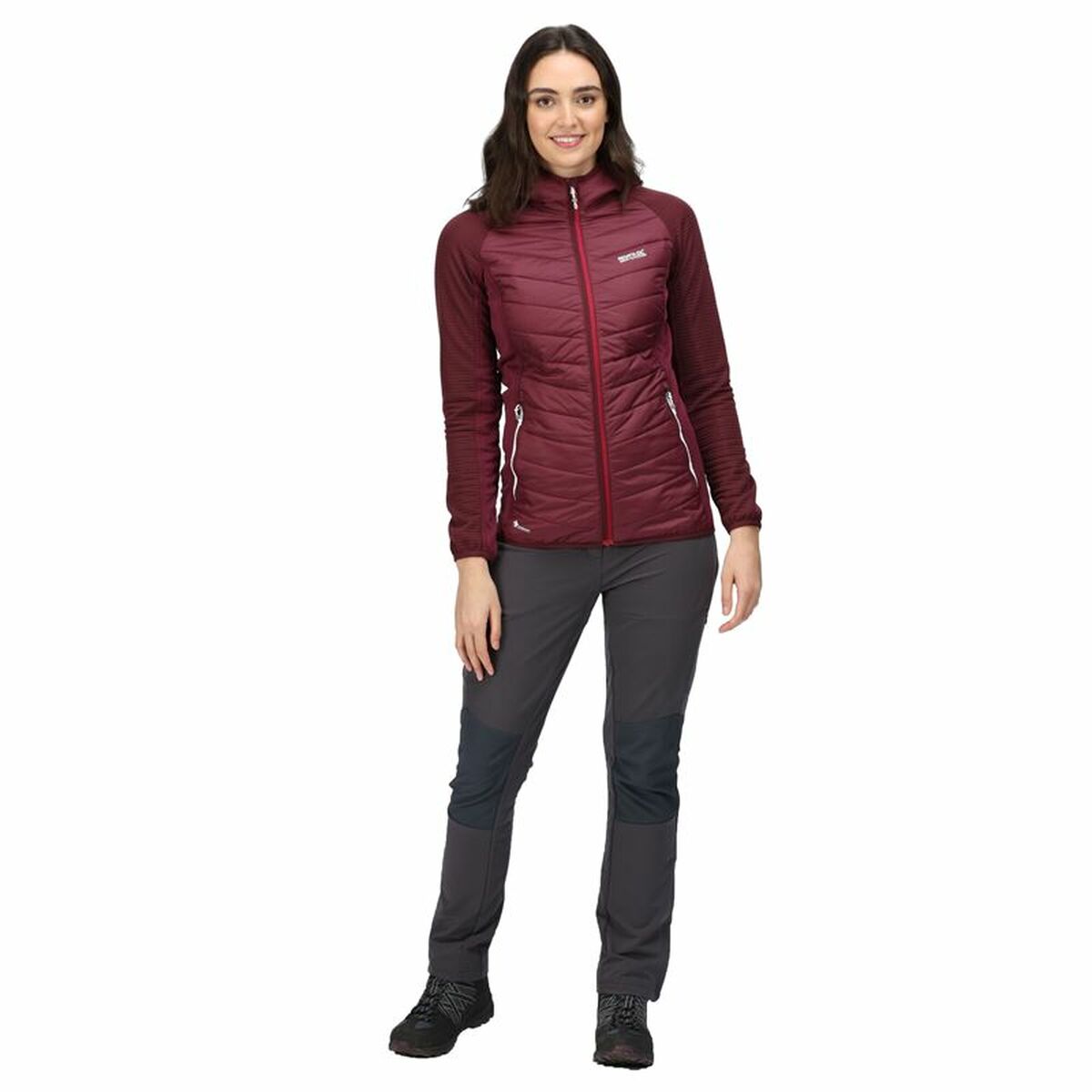 Sportjacke für Frauen Regatta Andreson VI Hybrid Dunkelrot - AWK Flagship