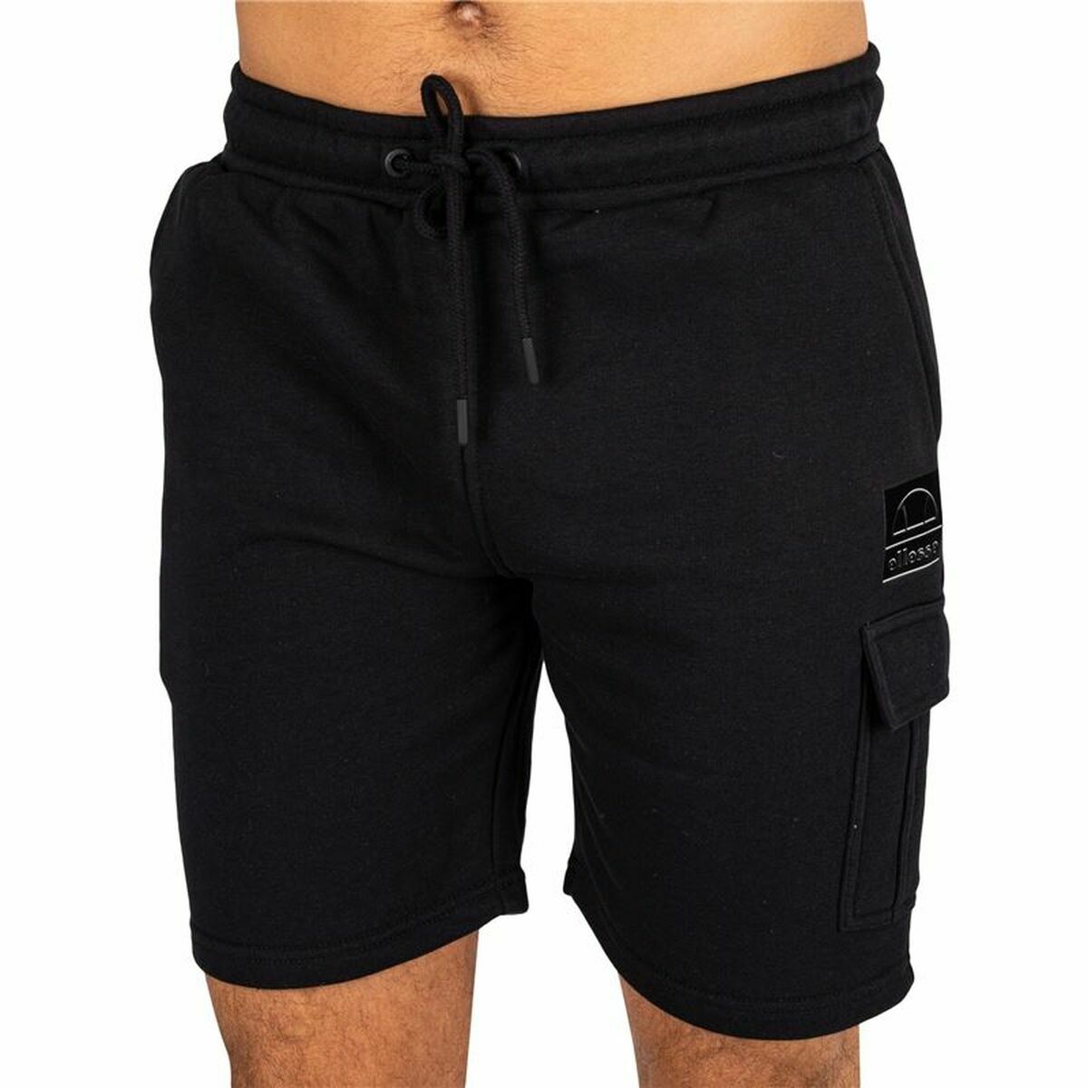 Herren-Sportshorts Ellesse Michael Fleece Schwarz - AWK Flagship