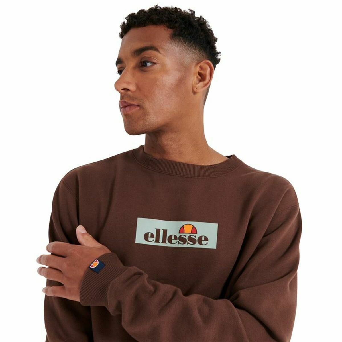 Herren Sweater ohne Kapuze Ellesse Tablido Braun - AWK Flagship