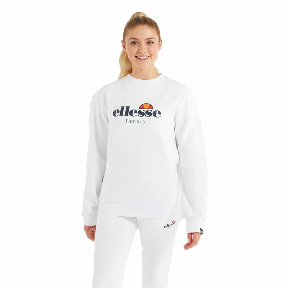 Damen Sweater mit Kapuze Ellesse Pareggio Weiß - AWK Flagship