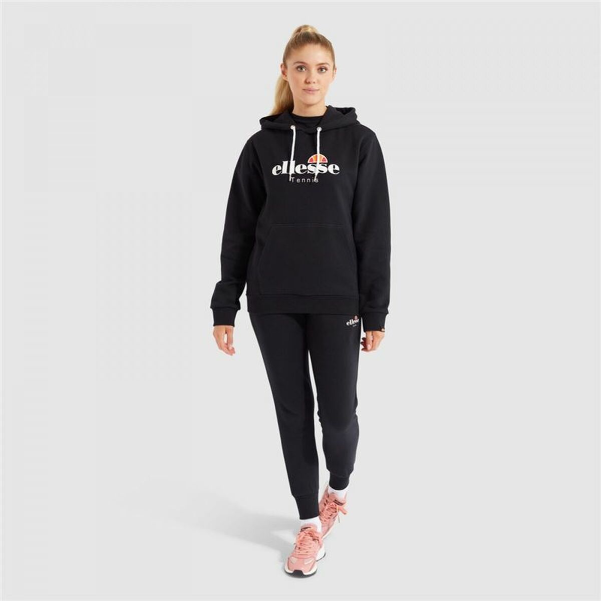 Damen Sweater mit Kapuze Ellesse Ascellare Schwarz - AWK Flagship