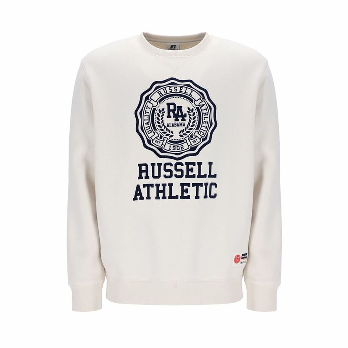 Herren Sweater ohne Kapuze Russell Athletic Ath Rose Weiß - AWK Flagship