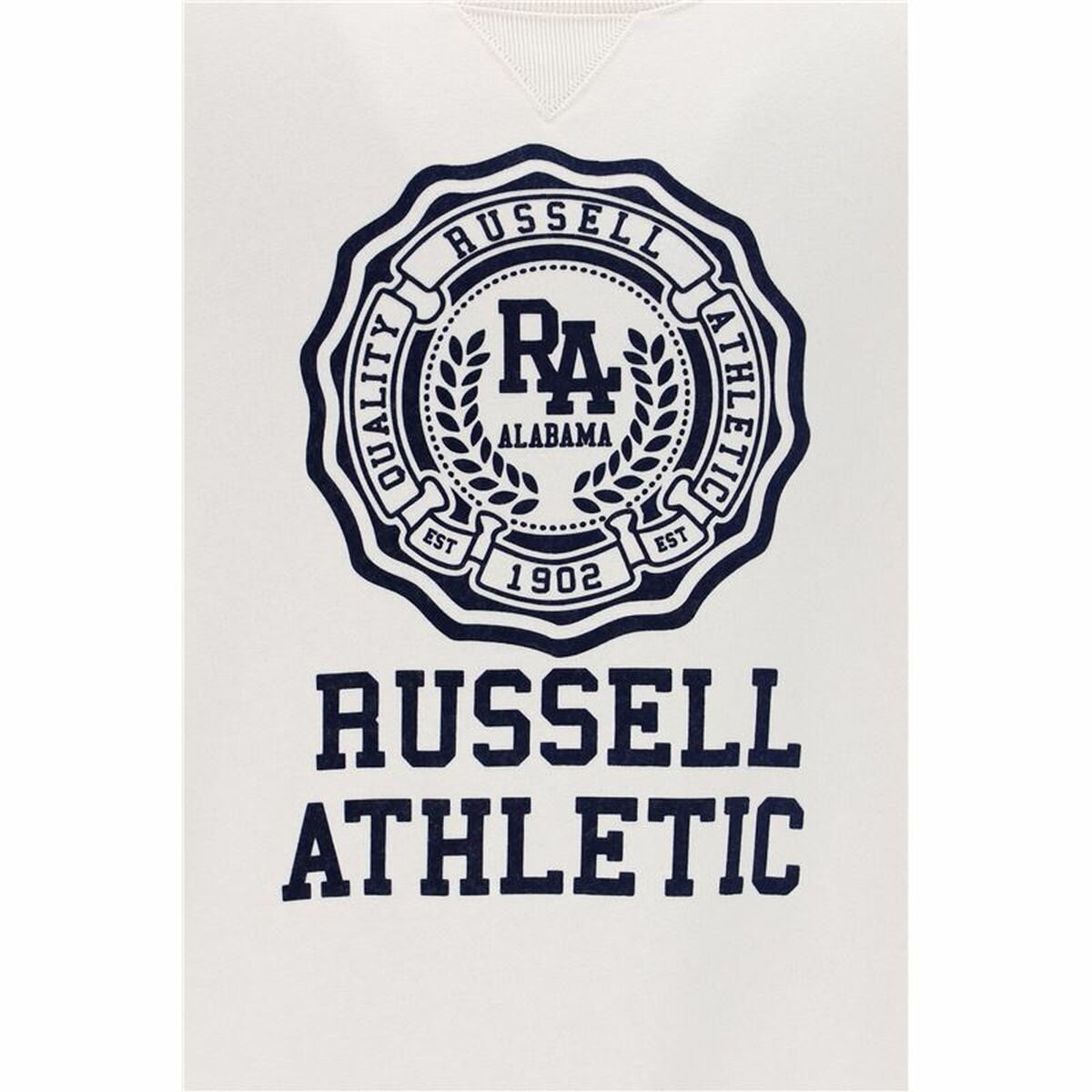 Herren Sweater ohne Kapuze Russell Athletic Ath Rose Weiß - AWK Flagship