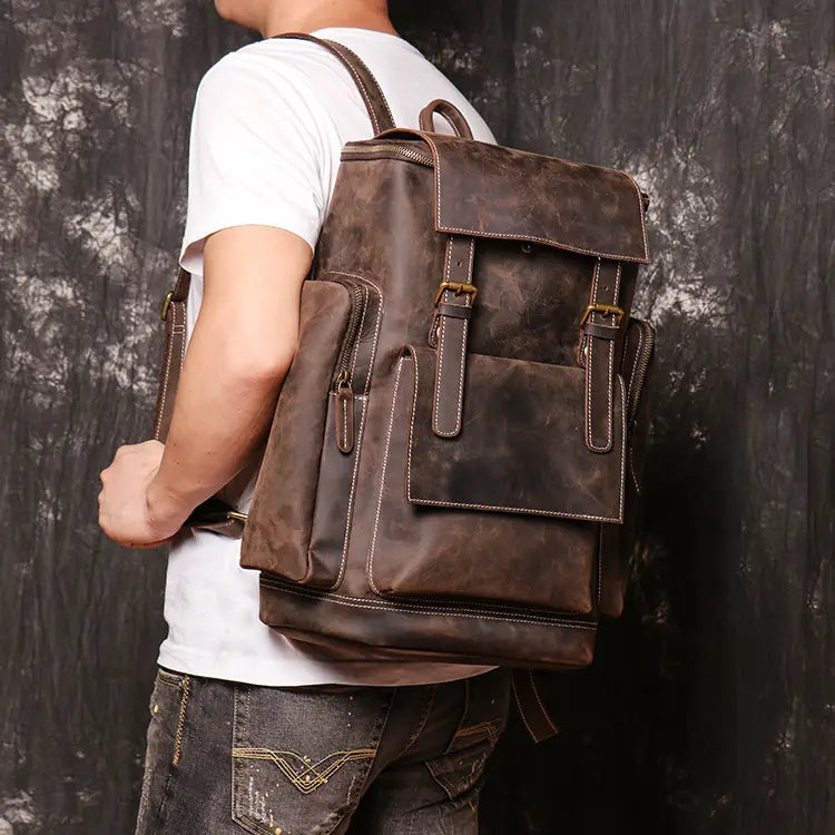 ALLFASHION HeritageLeather Laptop-Rucksack