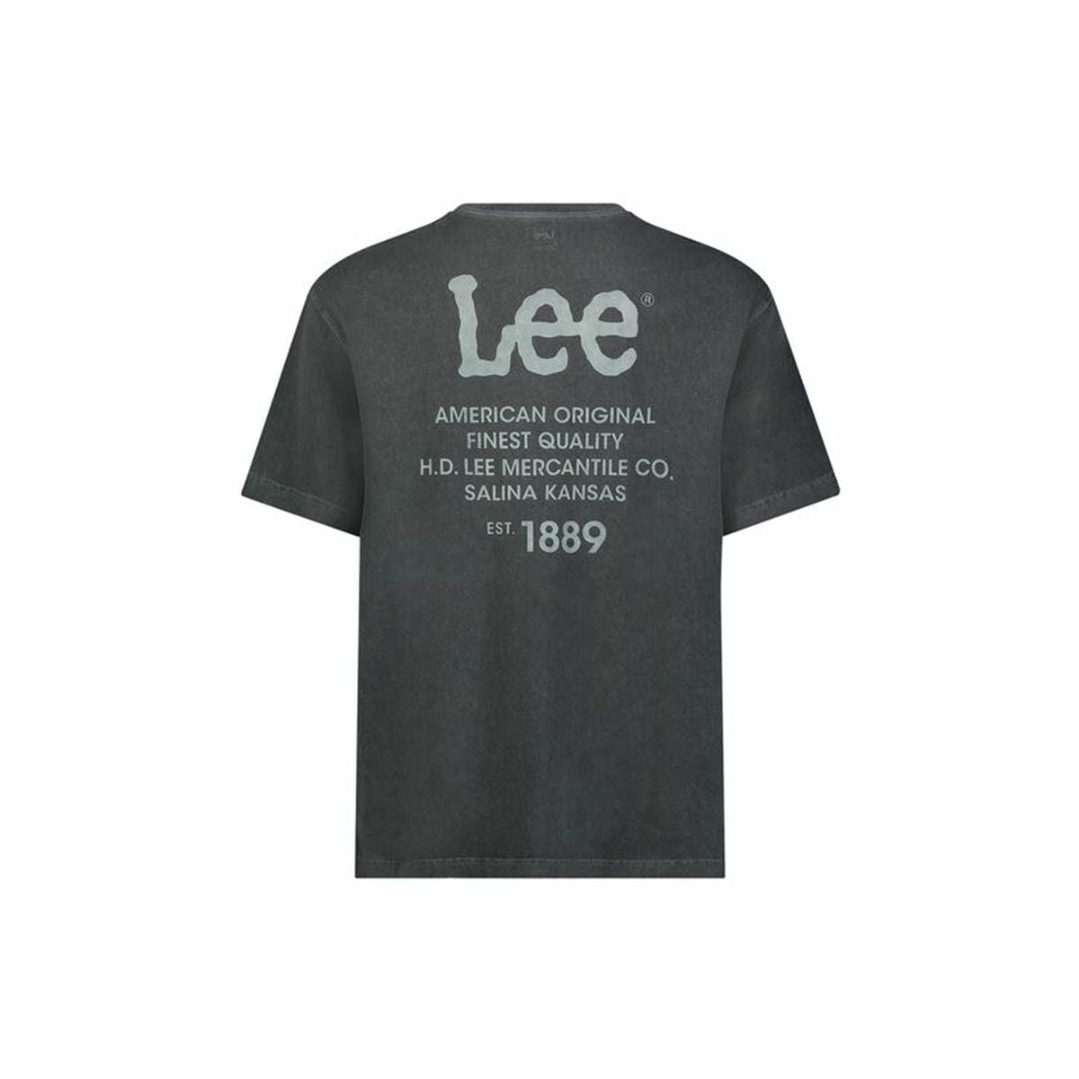 Herren Kurzarm-T-Shirt Lee Loose Logo Schwarz - AWK Flagship