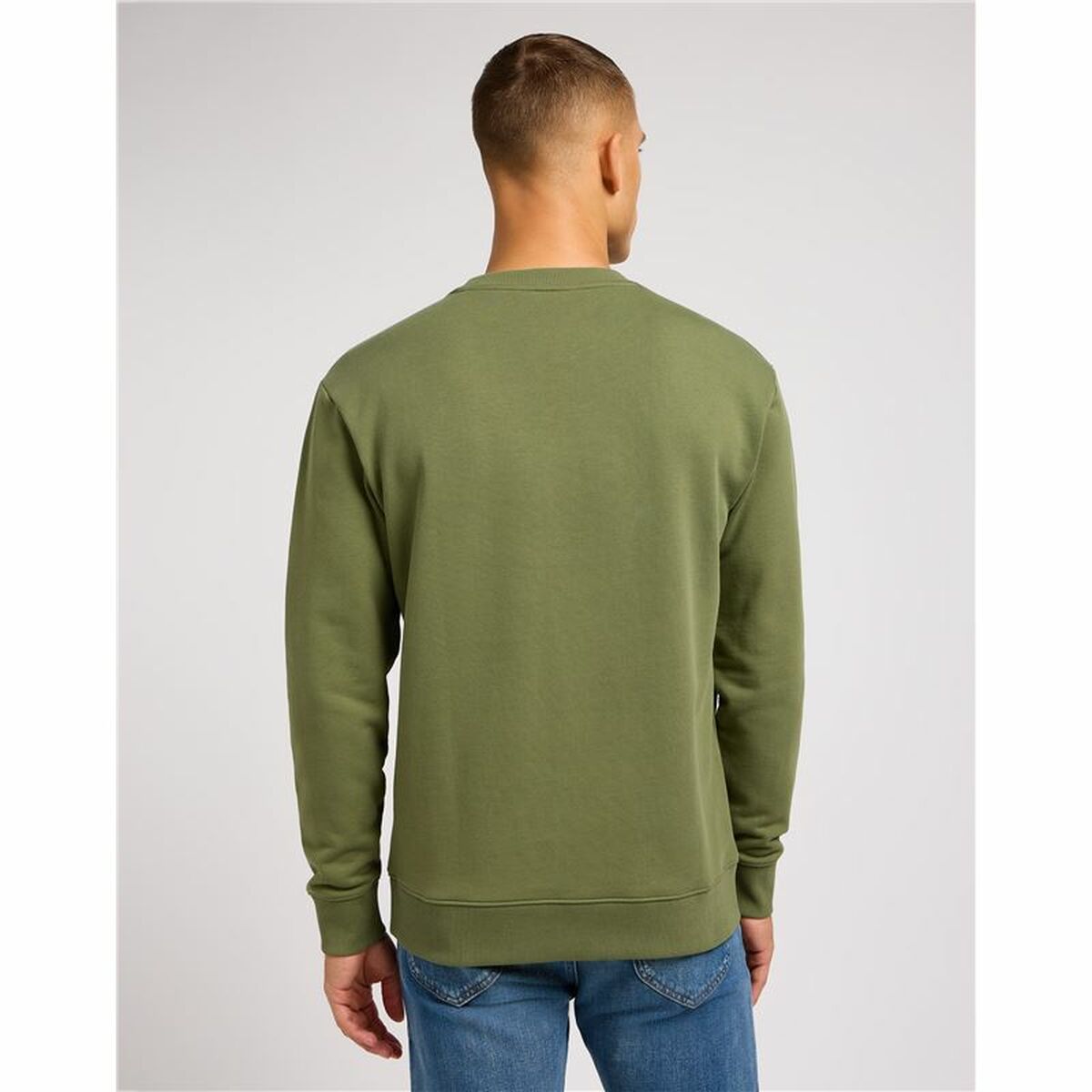 Herren Sweater ohne Kapuze Lee Wobbly Khaki - AWK Flagship