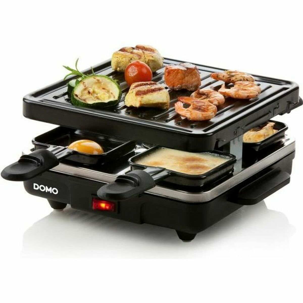 DOMO DO9147G 600W Elektrogrill in Schwarz - AWK Flagship