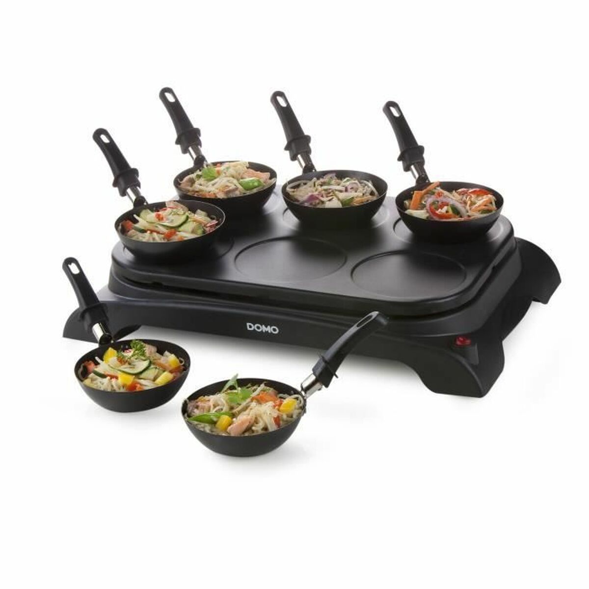 DOMO DO8710W 1000W Schwarz Wok Pfanne - AWK Flagship