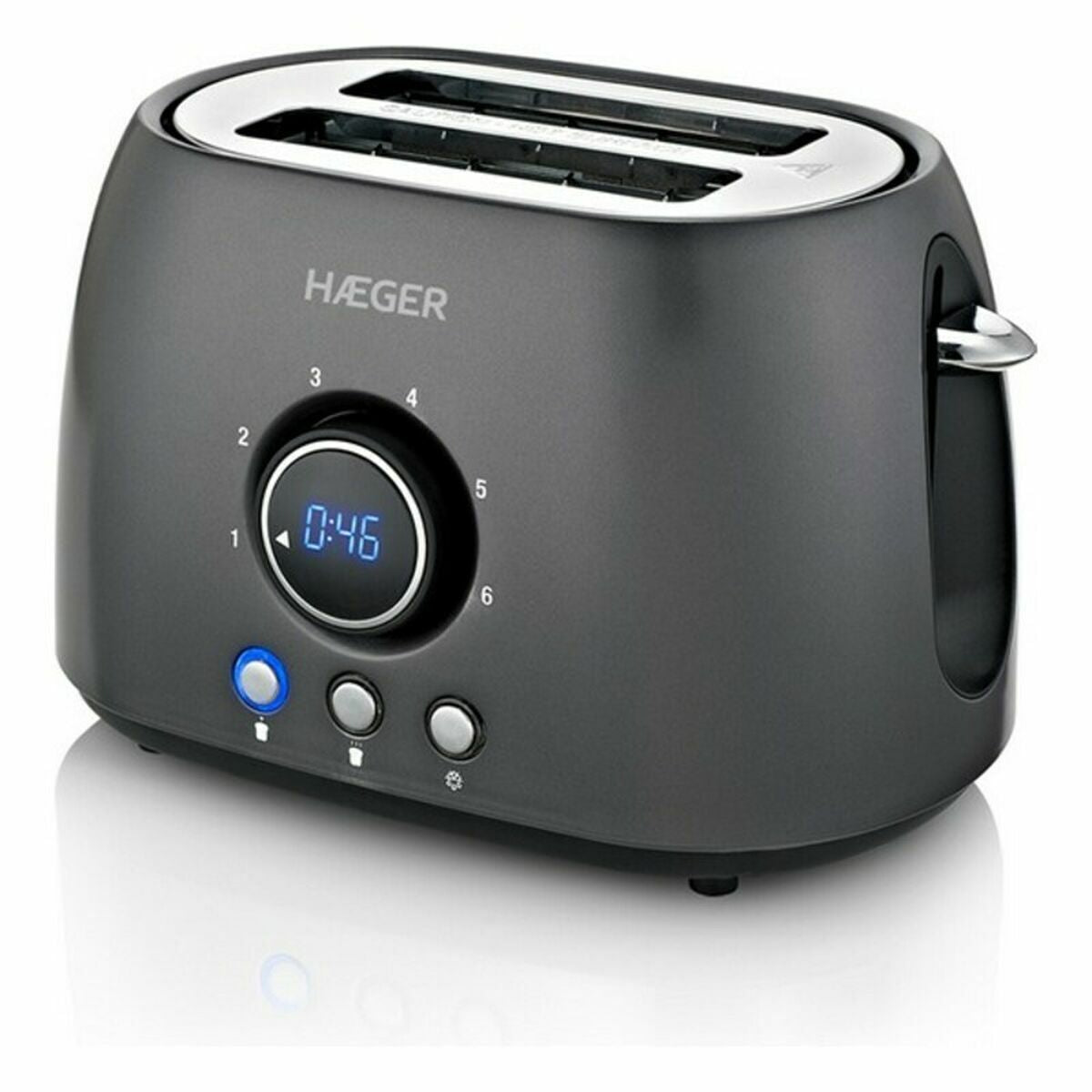 Toaster Haeger TO-08D.012A Schwarz 800 W - AWK Flagship