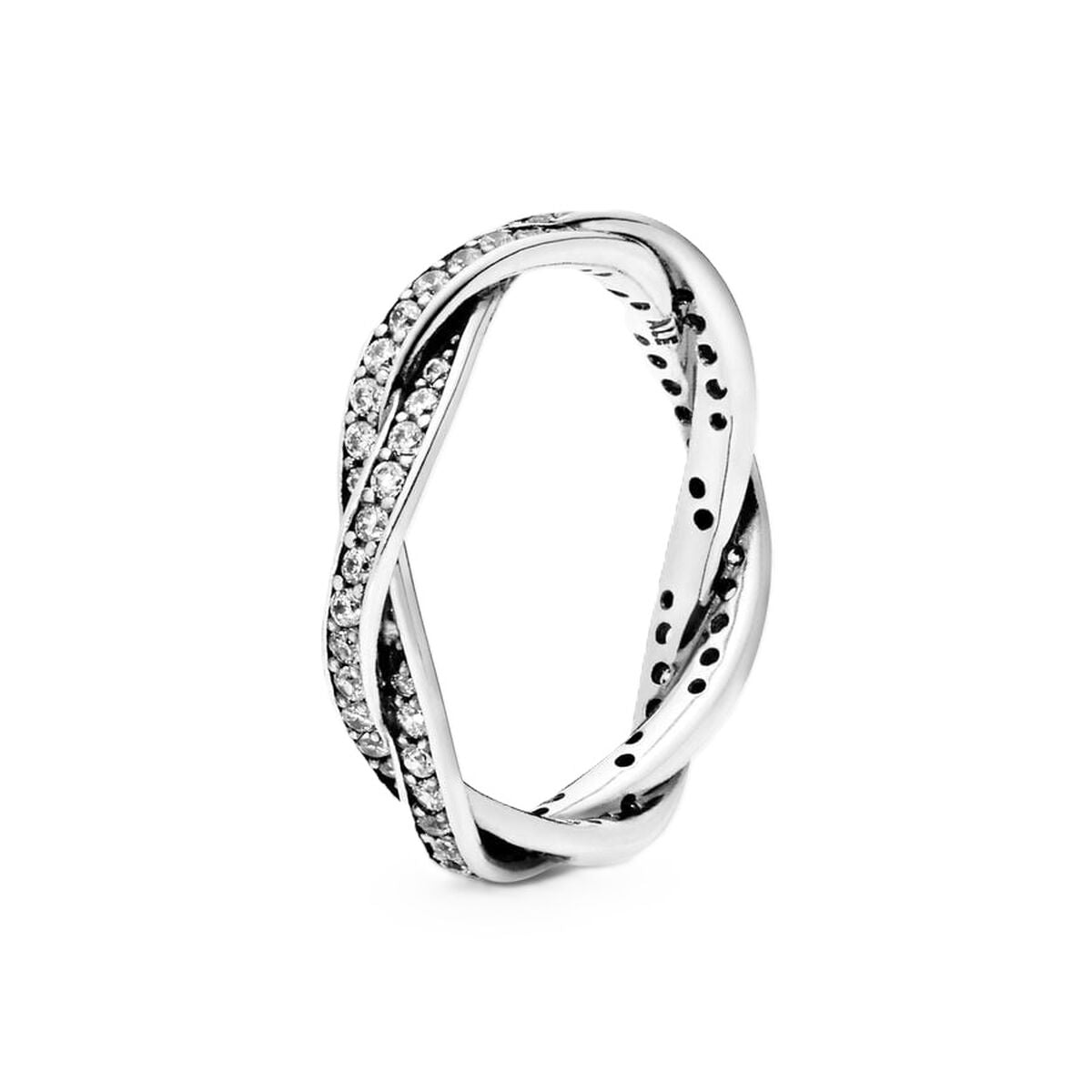 Damenring Pandora SPARKLING TWISTED LINES - RING - SIZE 52 - AWK Flagship