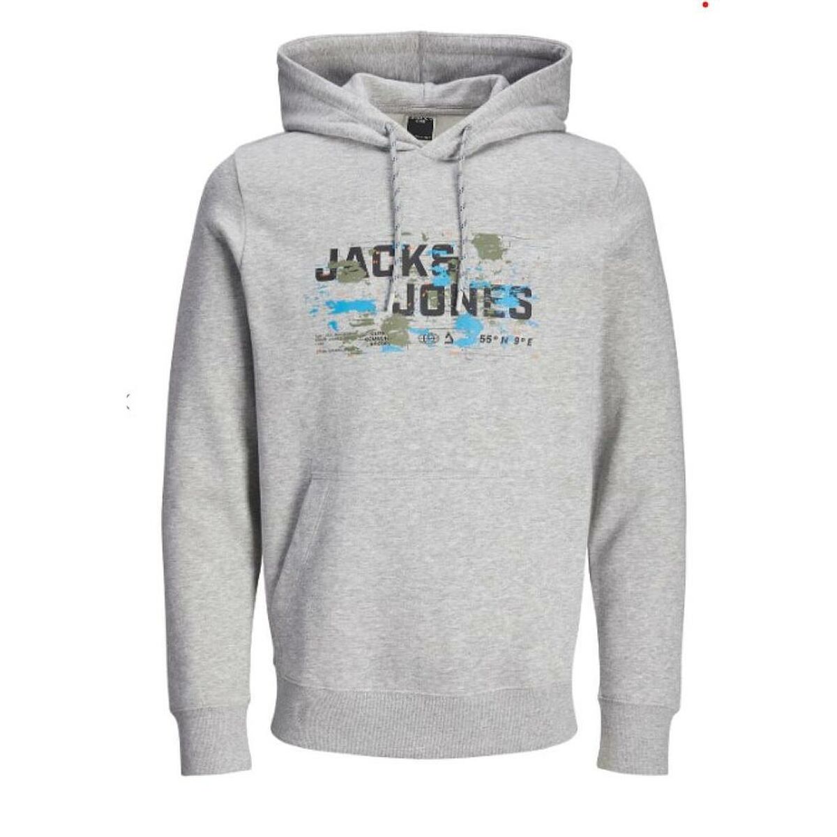 Herren Sweater mit Kapuze Jack & Jones SWEAT HOOD SN 12261670 Grau - AWK Flagship