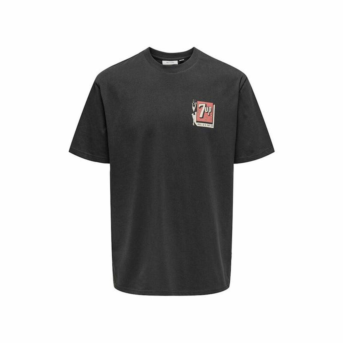 Herren Kurzarm-T-Shirt Only & Sons Ons7Up Rlx Ss Schwarz