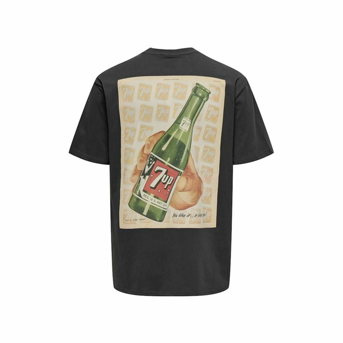 Herren Kurzarm-T-Shirt Only & Sons Ons7Up Rlx Ss Schwarz – ausgewählte Produktansicht