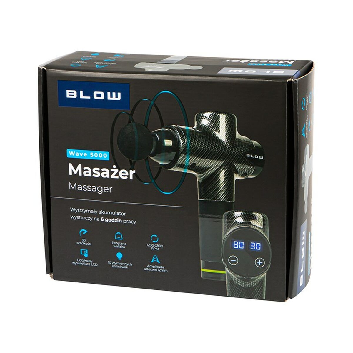 Massagepistole zur Entspannung und Muskelregeneration Blow Wave 5000 - AWK Flagship