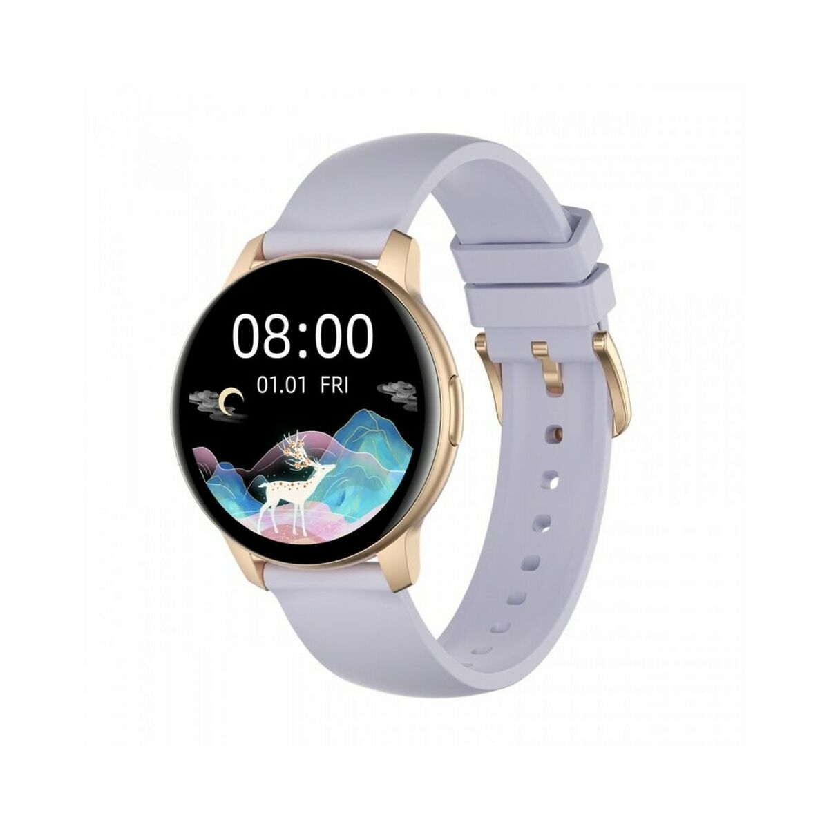 Smartwatch Oromed ACTIVE PRO 2 Gold Ja Purpur 1,09" - AWK Flagship