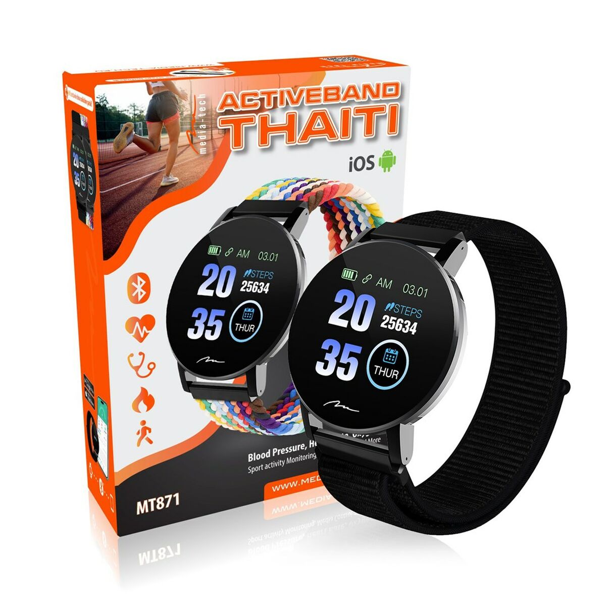 Kaufe Smartwatch Media Tech MT871 Schwarz bei AWK Flagship um € 54.00