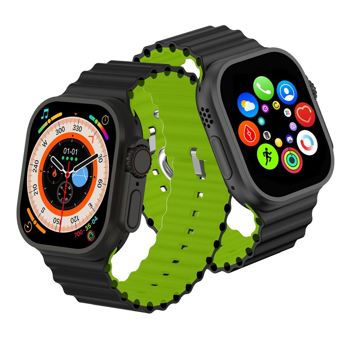 Smartwatch Media Tech MT872 Schwarz Silberfarben - AWK Flagship