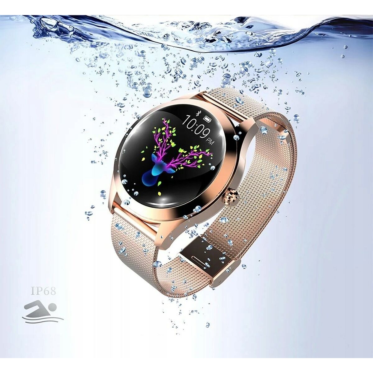 Smartwatch Oromed SMART LADY Rotgold 1,04" - AWK Flagship